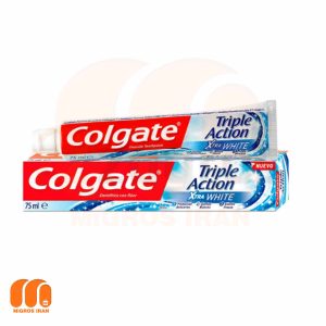 خمیر دندان سفید کننده کلگیت Colgate سری Triple Action حجم 75 میل