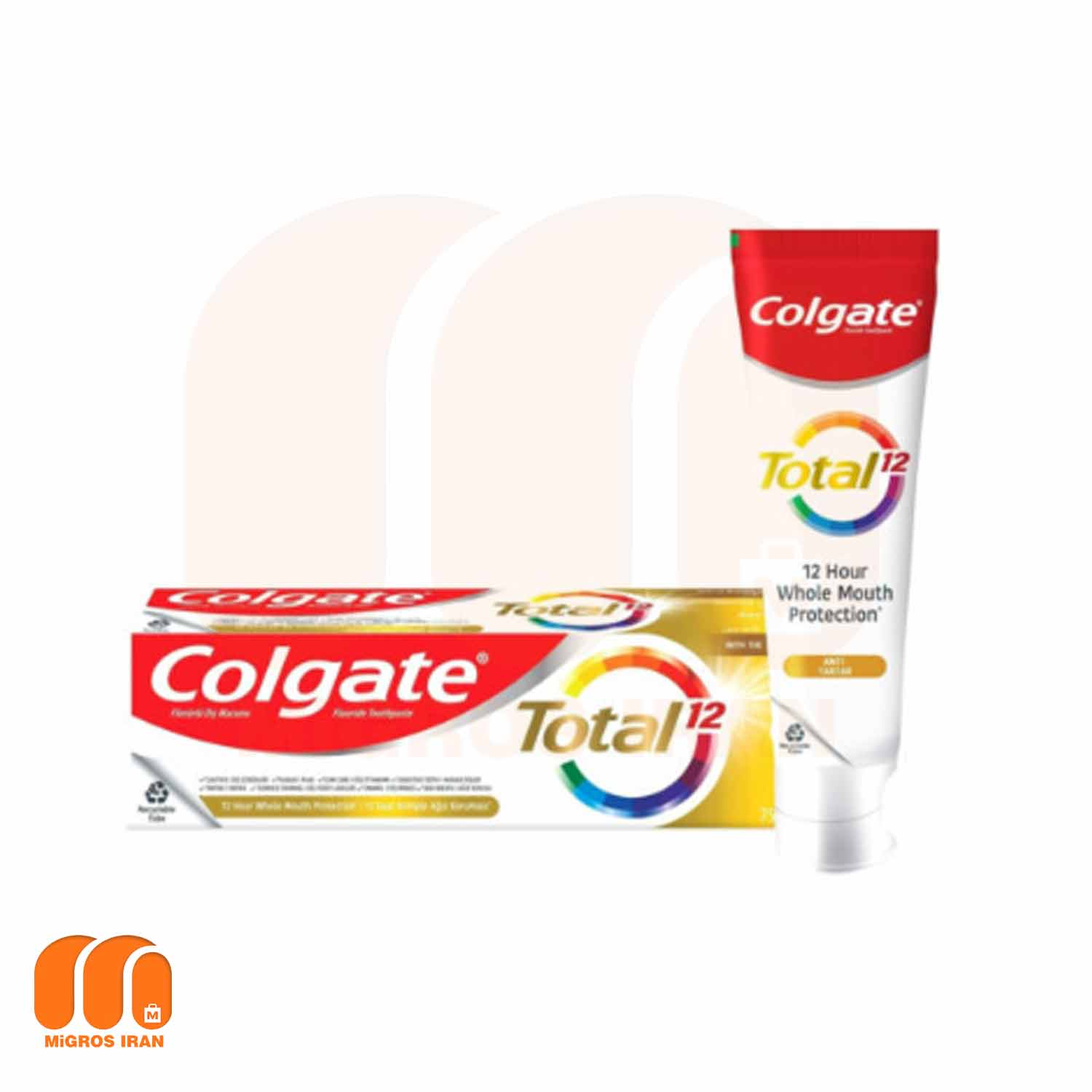 خمیر دندان ضد توتال کلگیت Colgate سری Total 12 حجم 75 میل