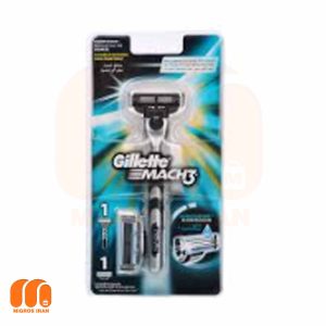 خودتراش ژیلت Gillette مدل MACH3 همراه با 2 سری یدک