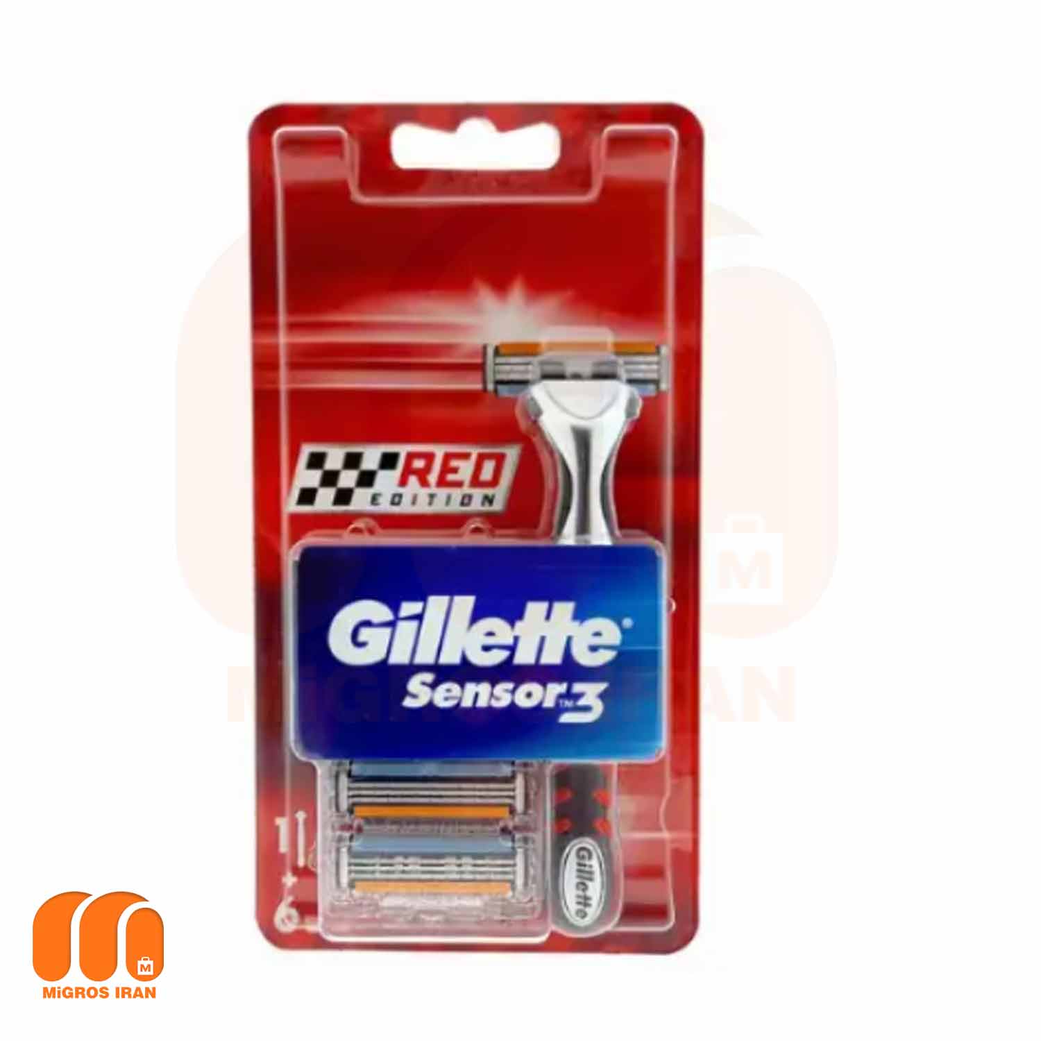 خودتراش ژیلت Gillette مدل REO EOITION دارای 3 لبه تیغه به همراه 2 تیغ یدک