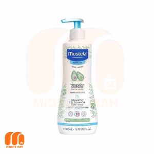 شامپو سر و بدن کودک موستلا mustela با عصاره آووکادو حجم 500 میل