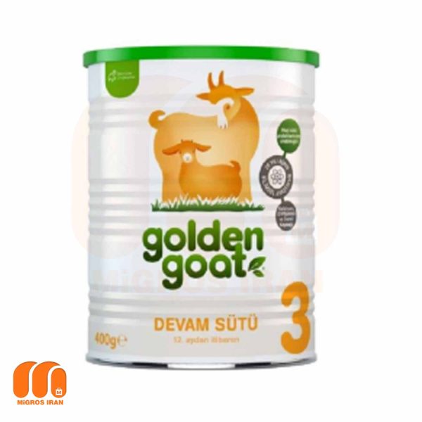 شیر خشک بز گلدن گات Golden Goat شماره 3 وزن 400 گرم