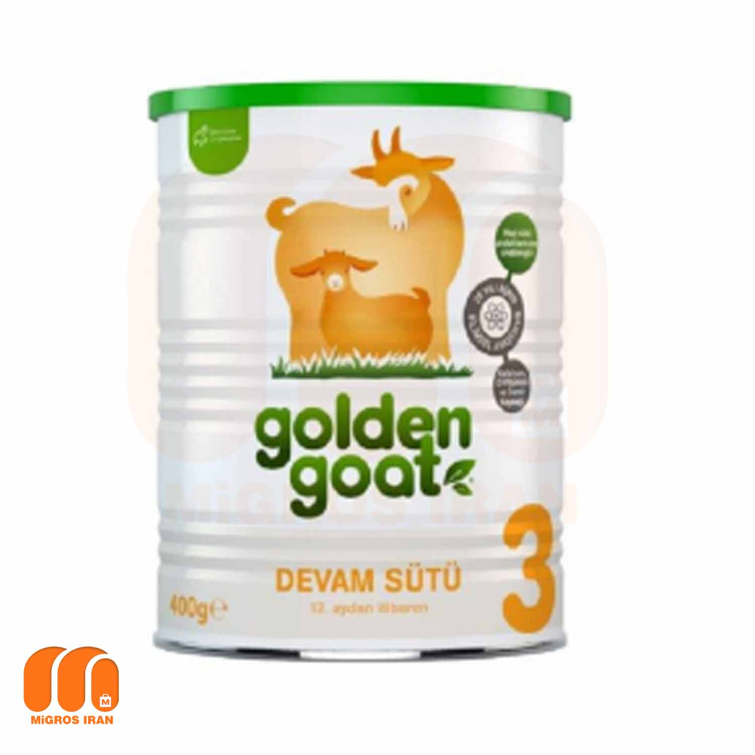 شیر خشک بز گلدن گات Golden Goat شماره 3 وزن 400 گرم