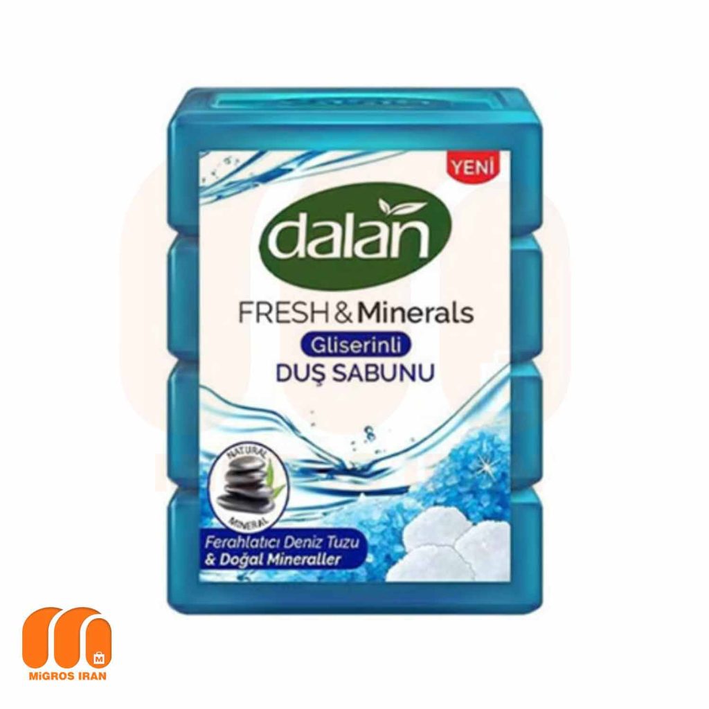 صابون دالان Dalan حاوی گلیسیرین و نمک دریایی بسته 4 عددی