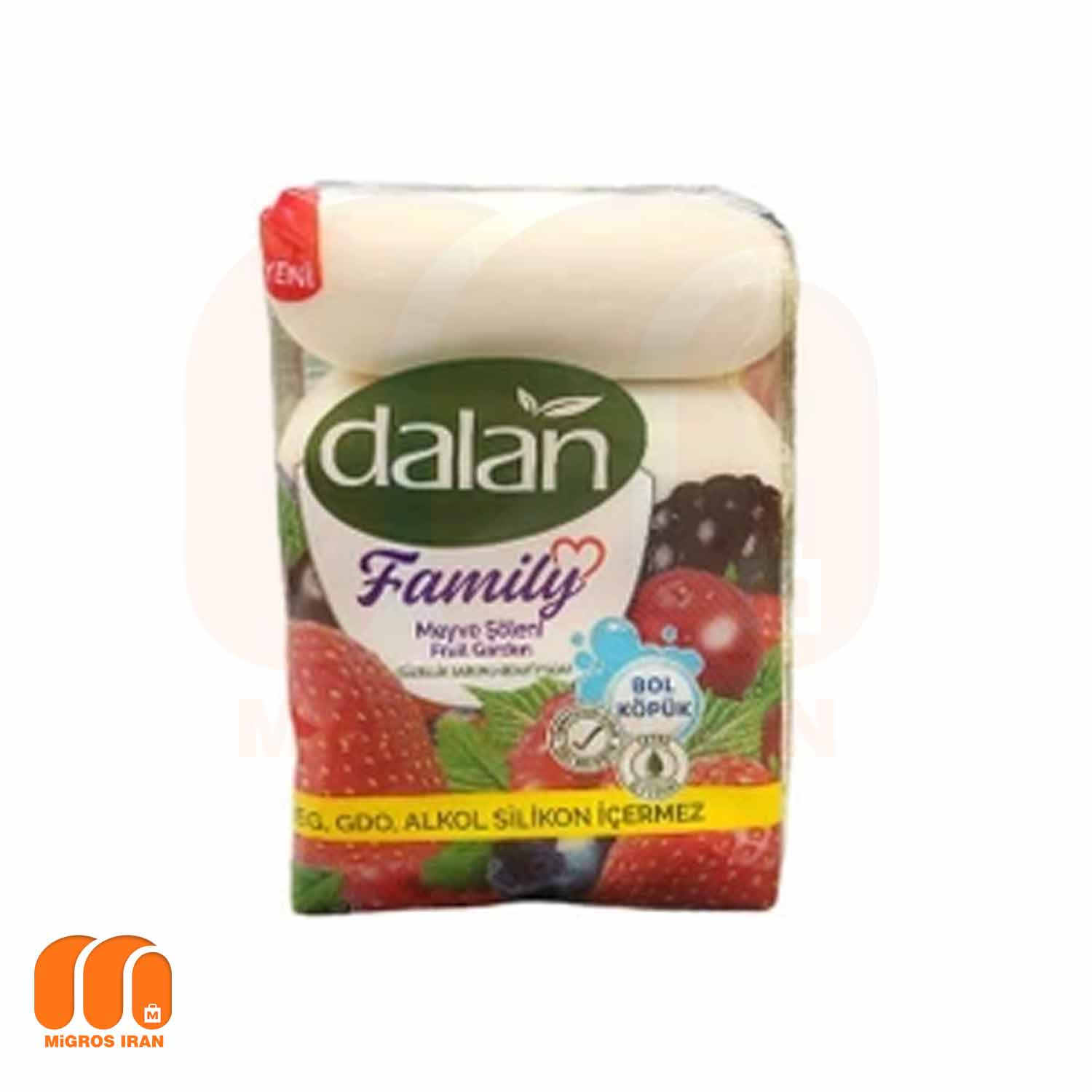 صابون دالان Dalan سری Family با رایحه میوه های بهاری بسته 4 عددی