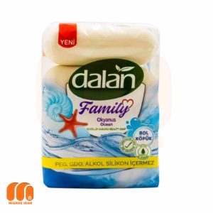 صابون دالان Dalan مدل Family با رایحه اقیانوس بسته 4 عددی 300 گرم