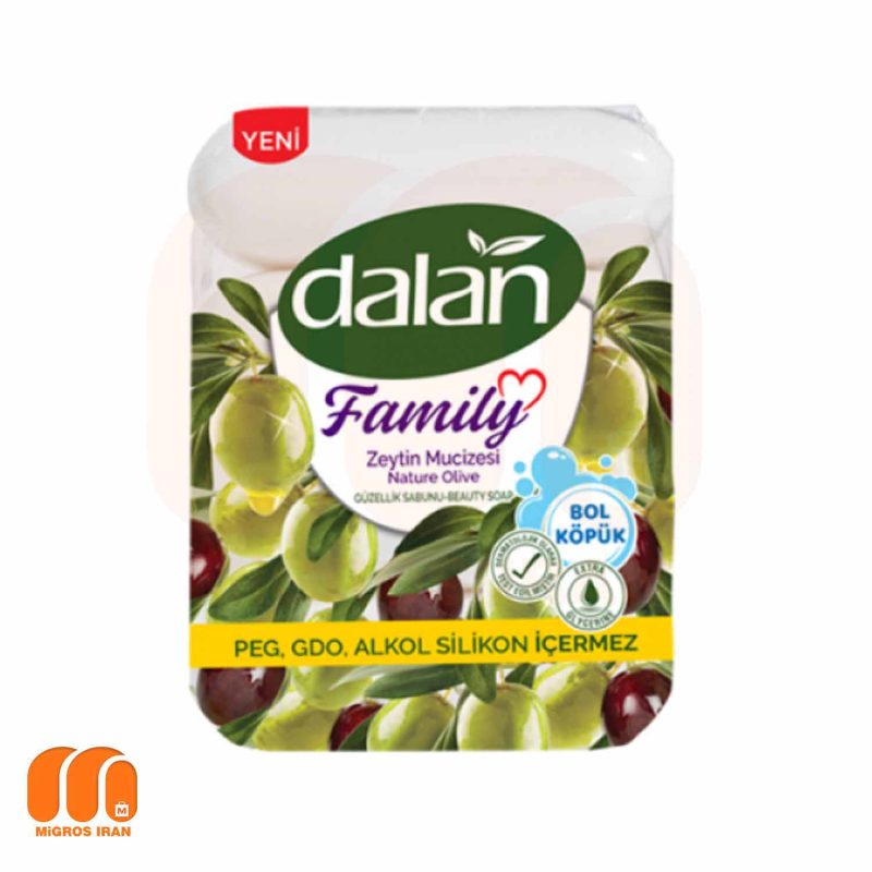 صابون دالان Dalan مدل Family با عصاره روغن زیتون 4 عددی