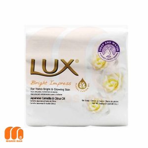 صابون لوکس Lux مدل Velvet Touch با رایحه گل سفید 3 عددی