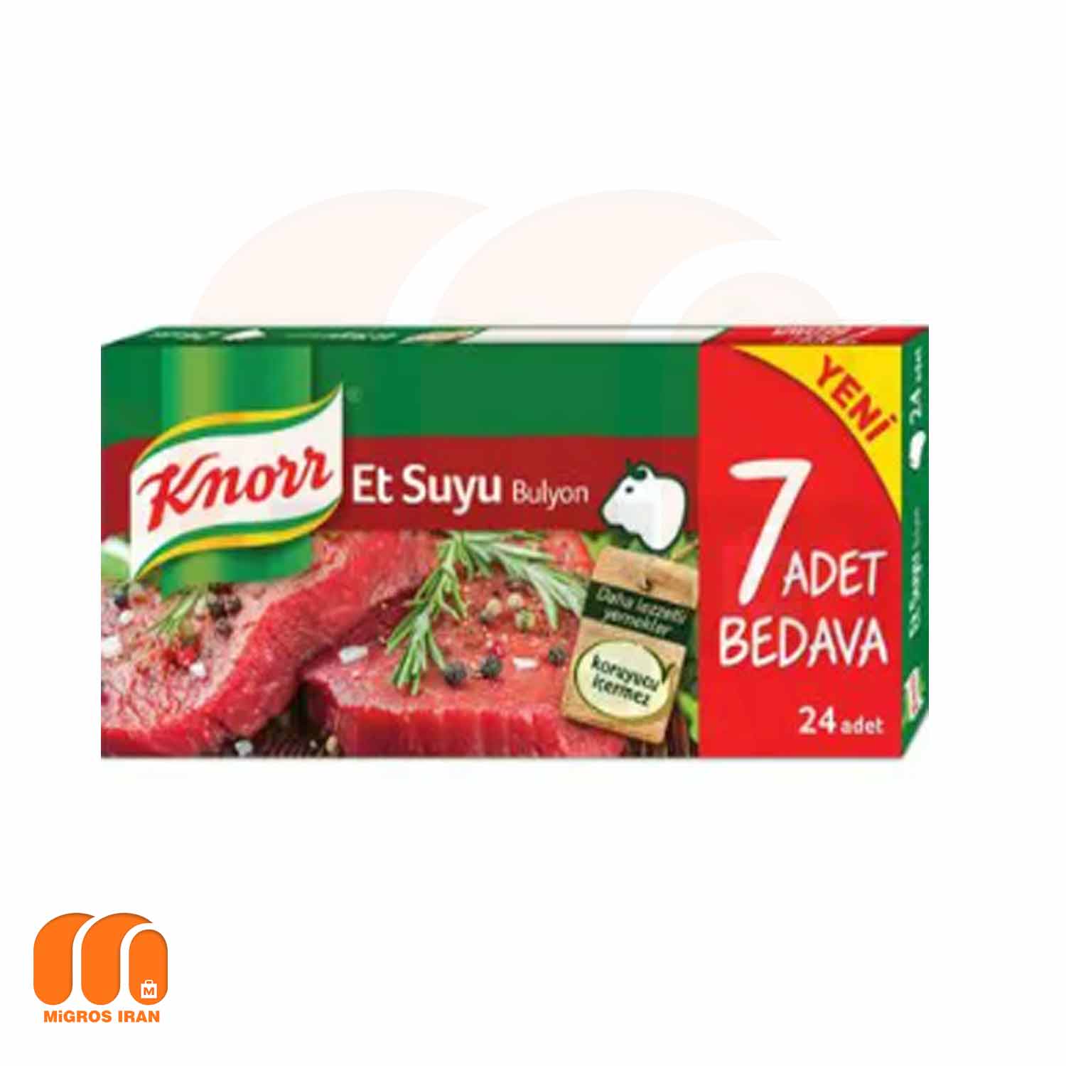 عصاره گوشت کنور Knorr بسته 24 عددی