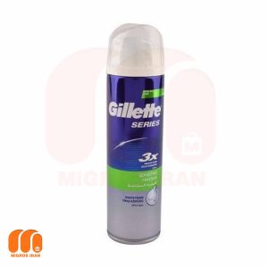 فوم اصلاح ژیلت GILLETTE سری 3X مدل Sensitive حجم 250 میل