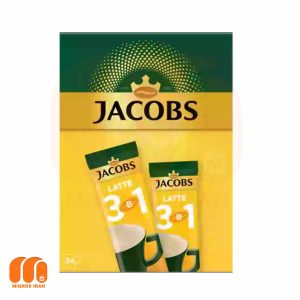 قهوه لاته 3 در 1 جاکوبز Jacobs Latte تعداد 24 عددی