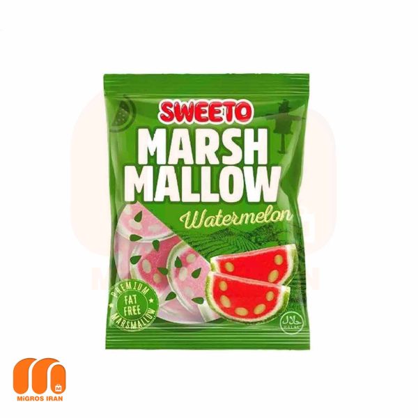 مارشمالو سویتو Sweeto مدل Marshmallow Watermelon با طرح هندوانه 140 گرم