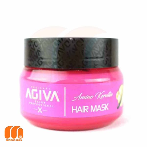 ماسک مو آگیوا Agiva مدل Amino Keratin حاوی کراتین 350 میل