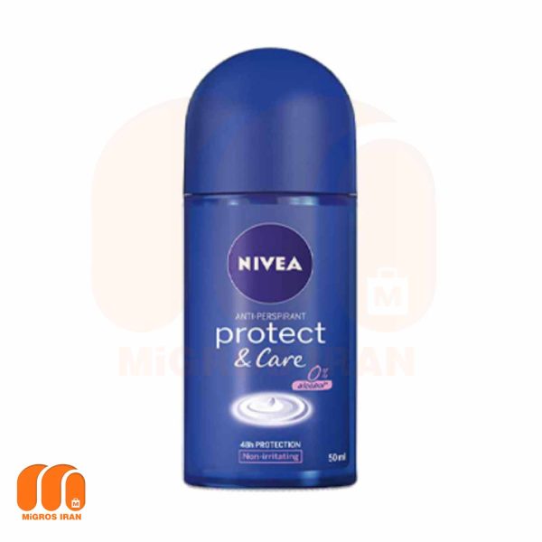 مام رولی ضد تعریق زنانه نیوآ Nivea مدل Protect and Care حجم 50 میل