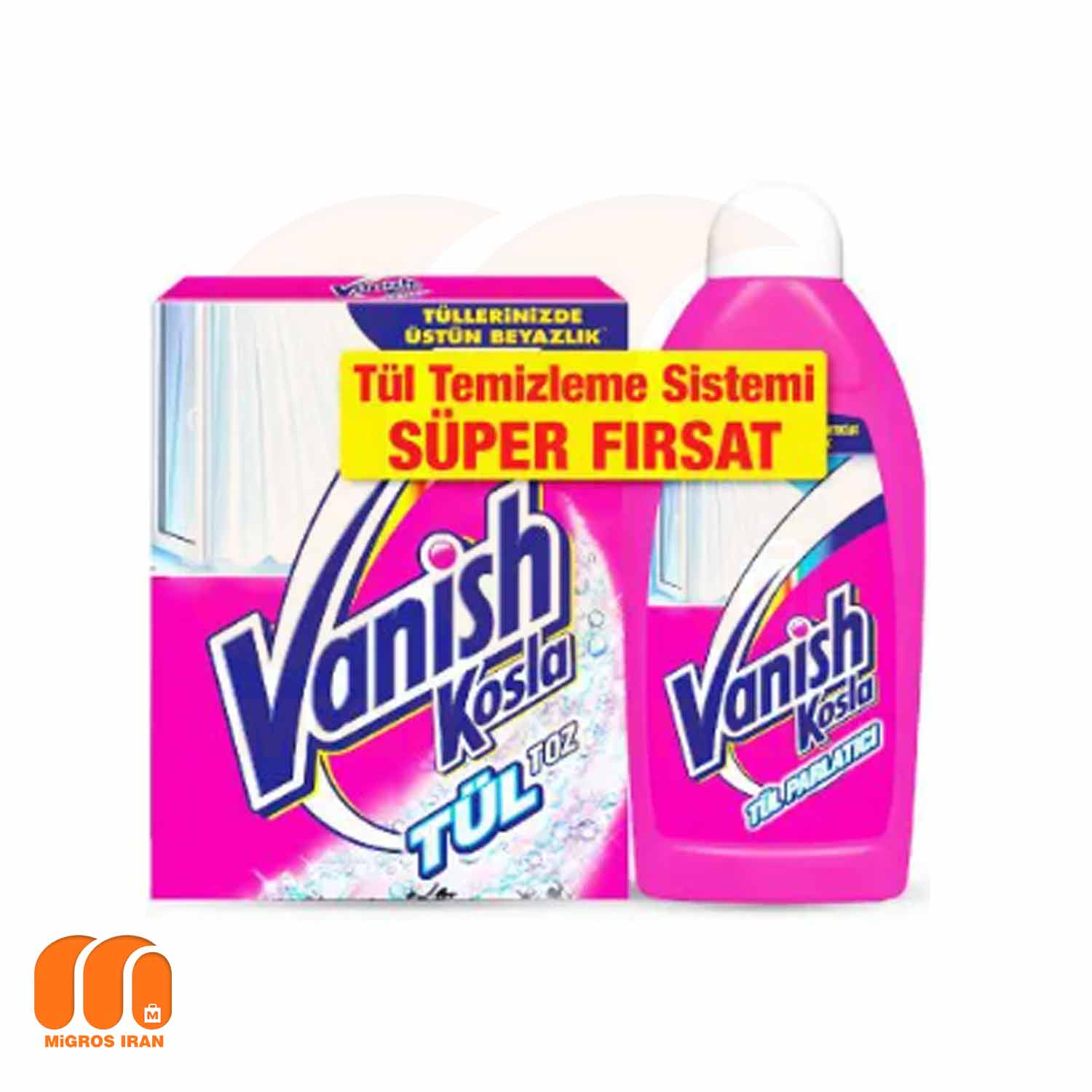 مایع ست لکه بر و سفید کننده پرده ونیش گلد Vanish حجم 450 میل