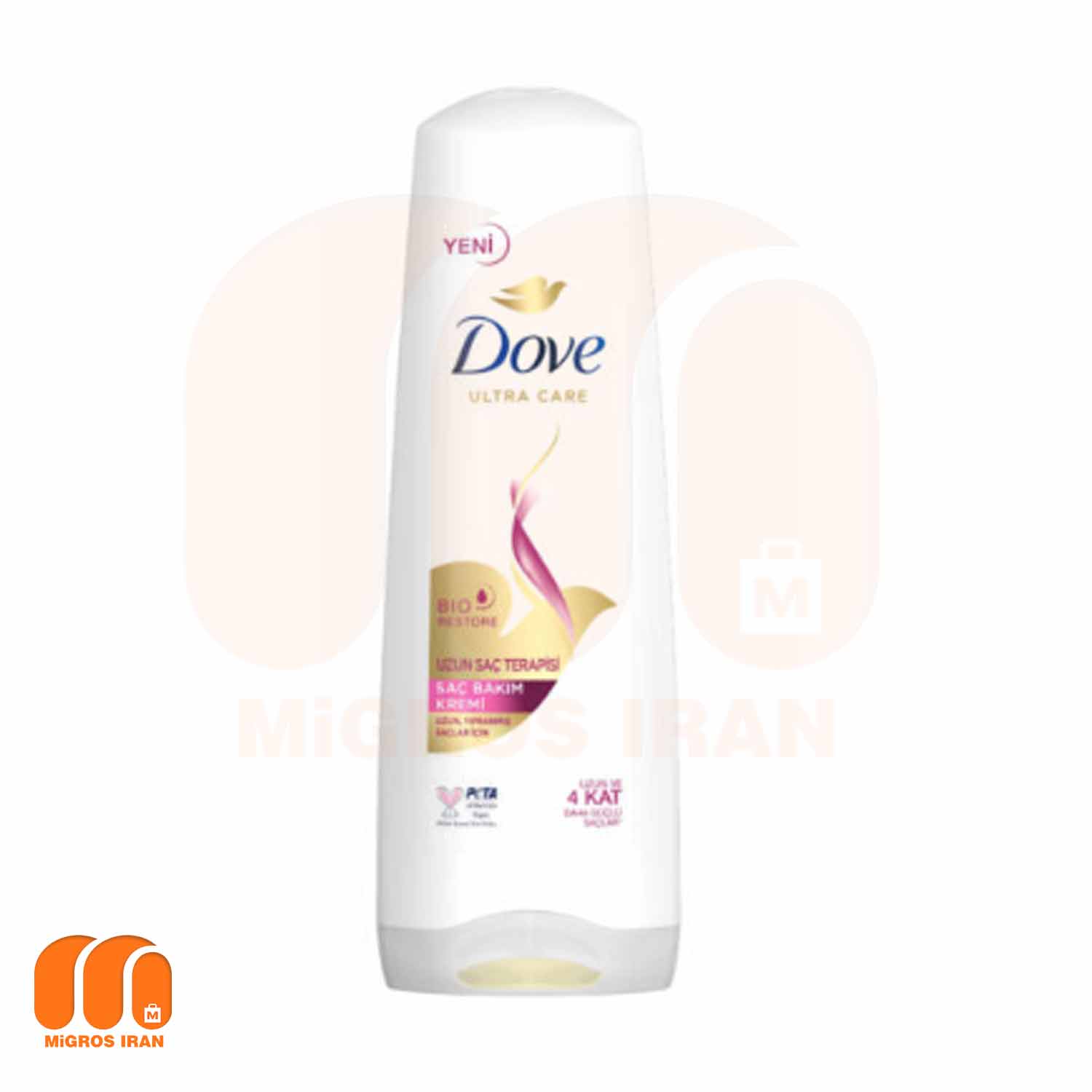 نرم کننده مو داو Dove مناسب موهای آسیب دیده و بلند حاوی سرامید و آرژنین 350 میل