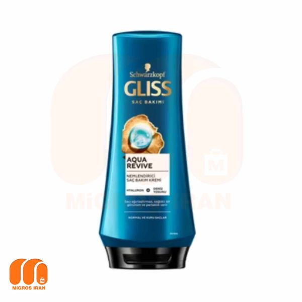 نرم کننده مو گلیس GLISS مدل Aqua Revive حاوی هیالورون و جلبک دریایی 360 میل