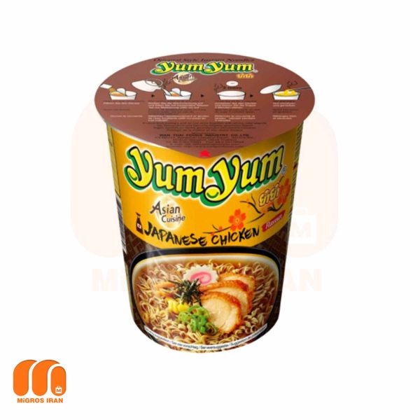 نودل لیوانی یام یام Yum Yum با طعم مرغ ژاپنی 70 گرم