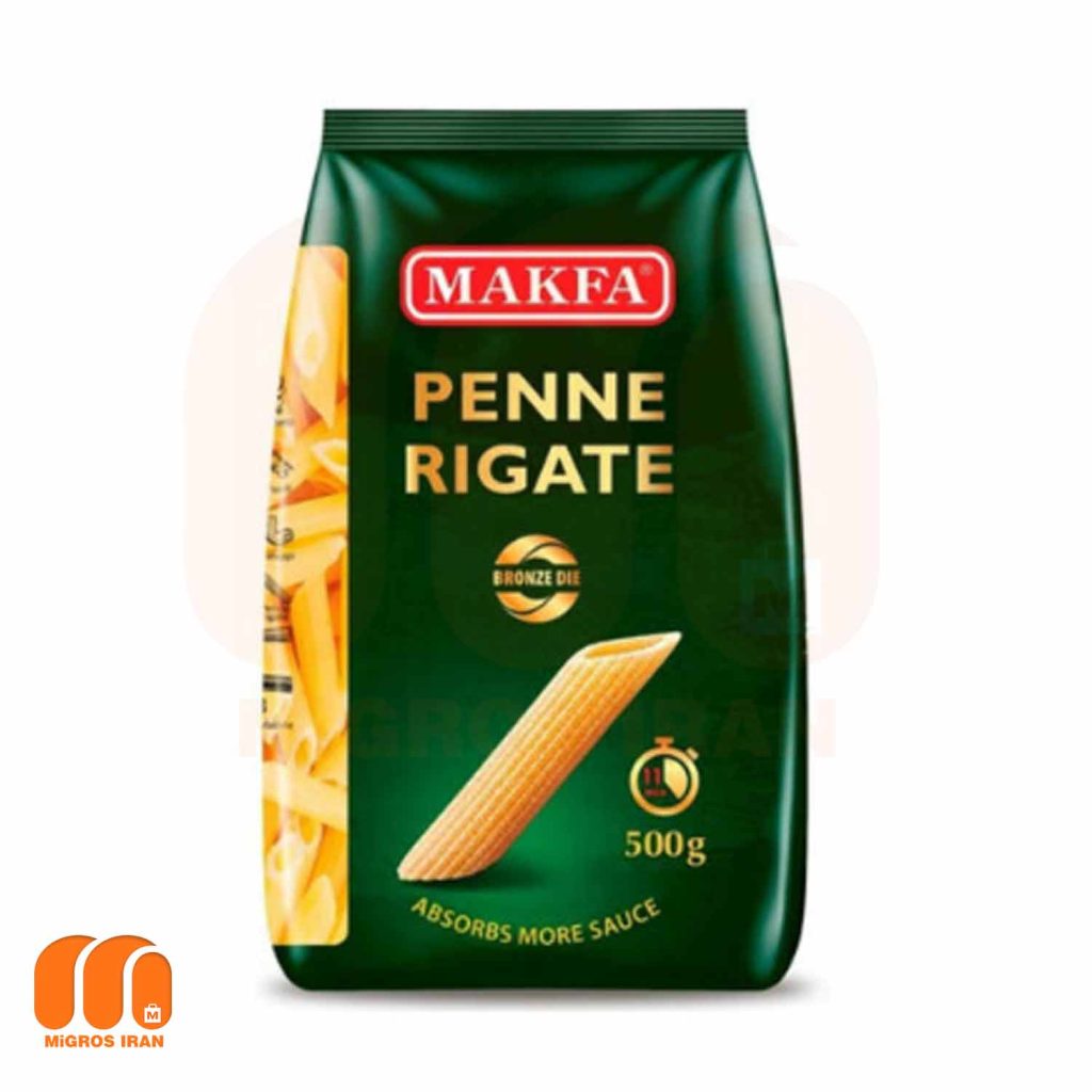 پاستا ماکفا Makfa مدل پنه ریگاته PENNE RIGATE وزن 500 گرم