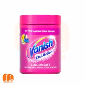 پودر لکه بر لباس رنگی ونیش Vanish مدل Oxi Action با رایحه گل رز 470 گرم