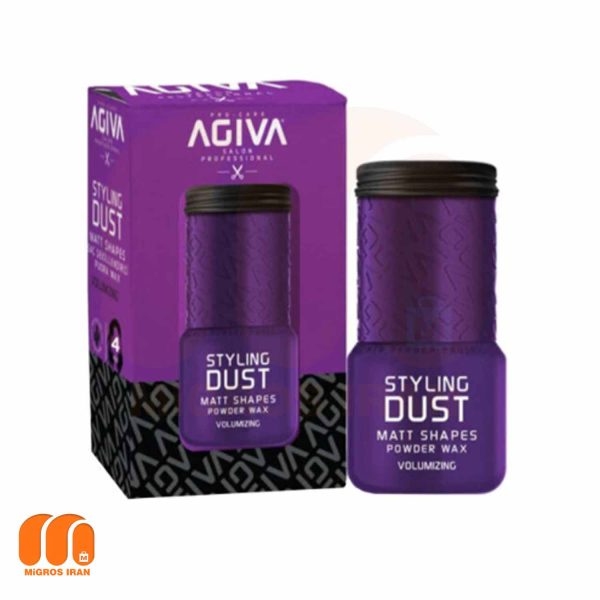 پودر واکس حجم دهنده مو آگیوا Agiva مدل Styling Dust Matt Shapes حجم 20 گرم