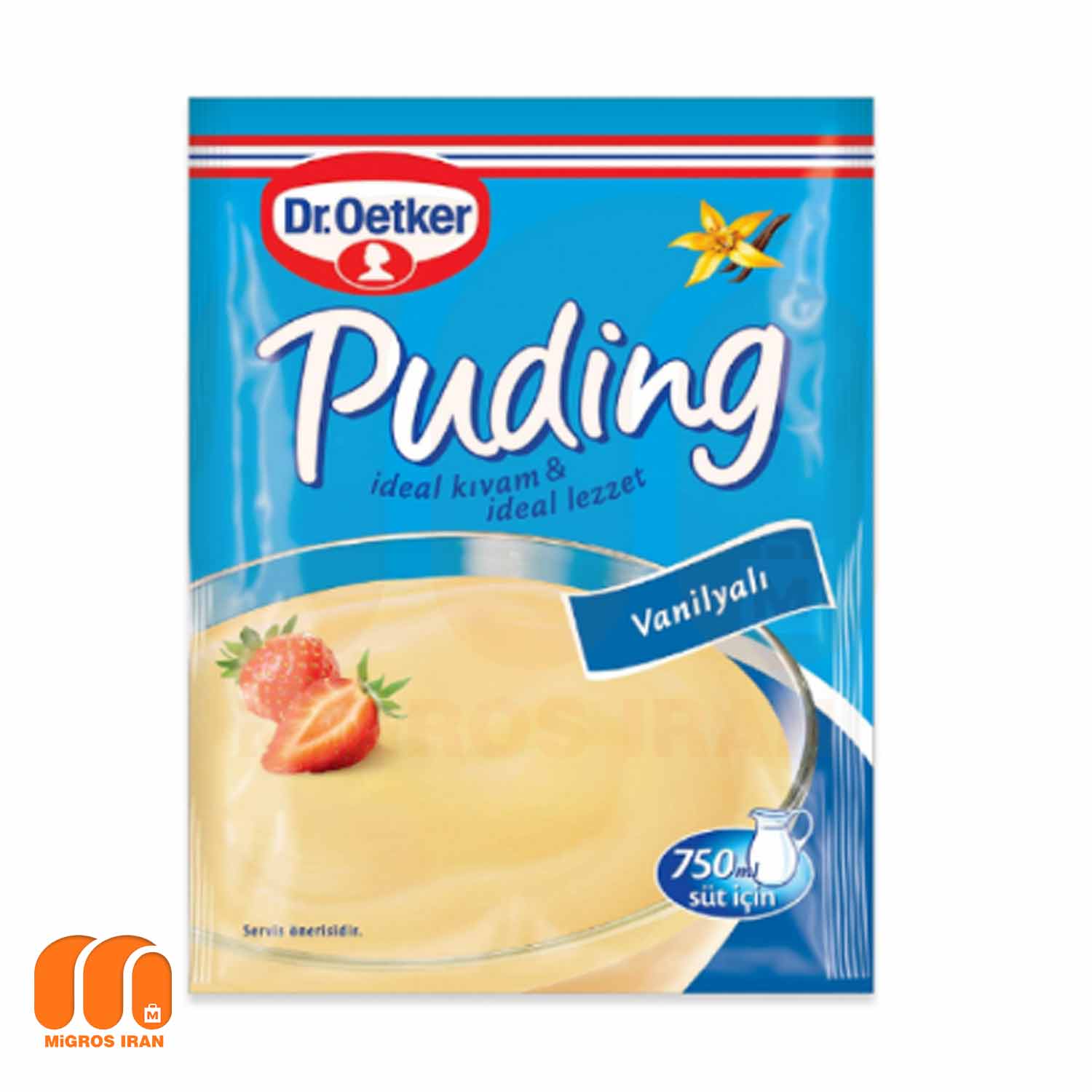 پودر پودینگ دکتر اوتکر Dr.Oetker با طعم وانیل 120 گرم