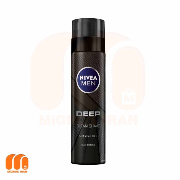 ژل اصلاح نیوآ Nivea حاوی دیپ کلین کربن سیاه 200 میل