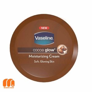 کرم بدن وازلین Vaseline مدل CoCoa GLOW حاوی کره کاکائو 75 میل