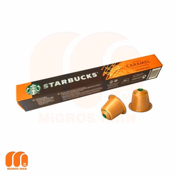 کپسول استارباکس STARBUCKSبا طعم کارامل مدل Smooth Caramel تعداد 10 عددی