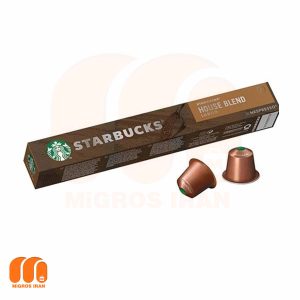 کپسول قهوه استارباکس Starbucks مدل هاوس بلند House Blend Coffee Capsule تعداد 10 عددی