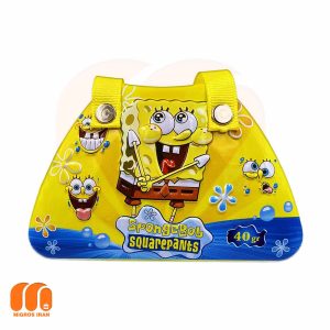 آدامس باب اسفنجی spongebob جعبه فلزی کیفی 40 گرم