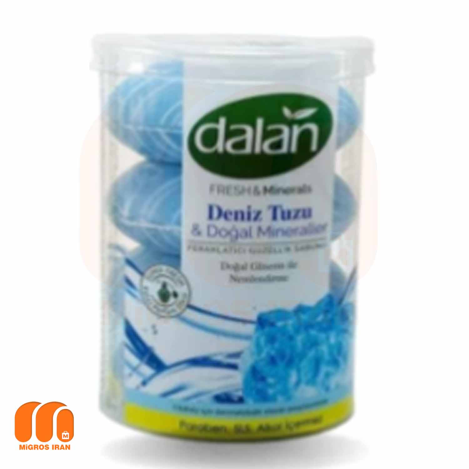 صابون دالان Dalan سری Fresh & Minerals حاوی نمک دریا بسته 4 عددی