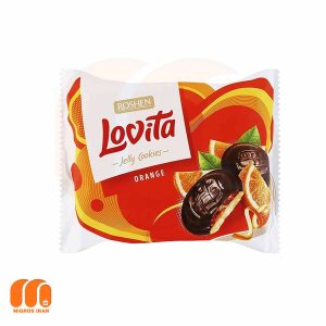 بیسکوییت لاویتا روشن Roshen Lovita با مغز ژله پرتقالی 420 گرم