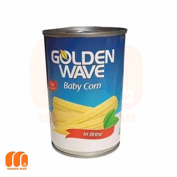 ذرت خوشه ای بیبی کورن گلدن وی Golden Wave Baby Corn فلزی 425 گرم