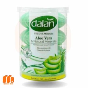 صابون دالان Dalan سری Fresh & Minerals حاوی عصاره آلوئه ورا بسته 4 عددی