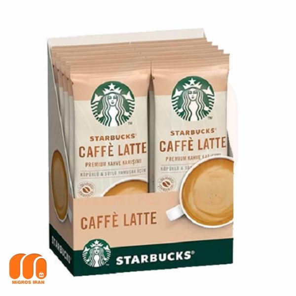 قهوه فوری استارباکس با طعم Caffe Latte تعداد 10 عددی