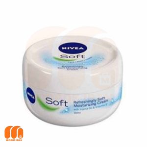 کرم مرطوب کننده نیوا Nivea مدل Soft سافت حاوی روغن جوجوبا حجم 50 میل