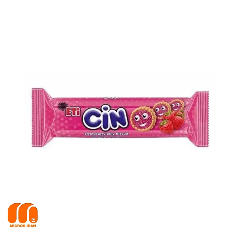 Eti CIN Biscuit with Strawberry Jelly 114g